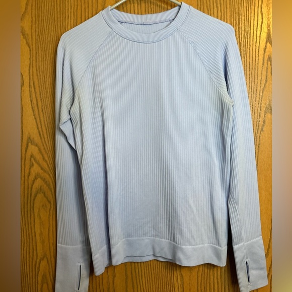Lululemon Rest Less Ribbed Pullover Long Sleeve Top No Size Tag- Say L/XL - Picture 2 of 15